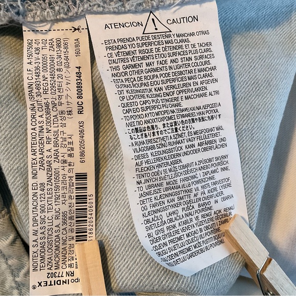 S ZARA Denim Mini Dress - Picture 7 of 11